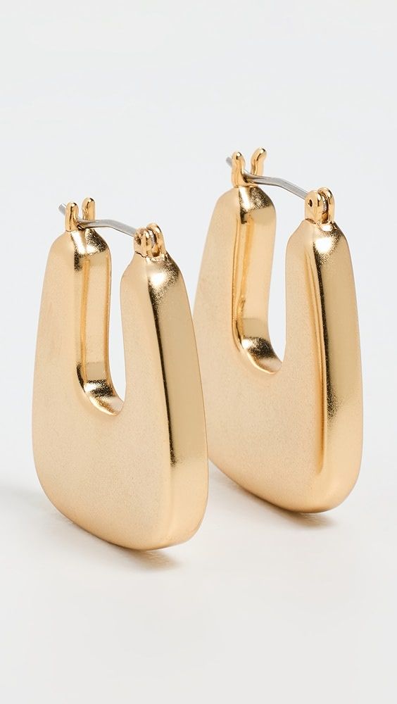 Madewell Chunky Triangle Hoop Earrings | Shopbop | Shopbop