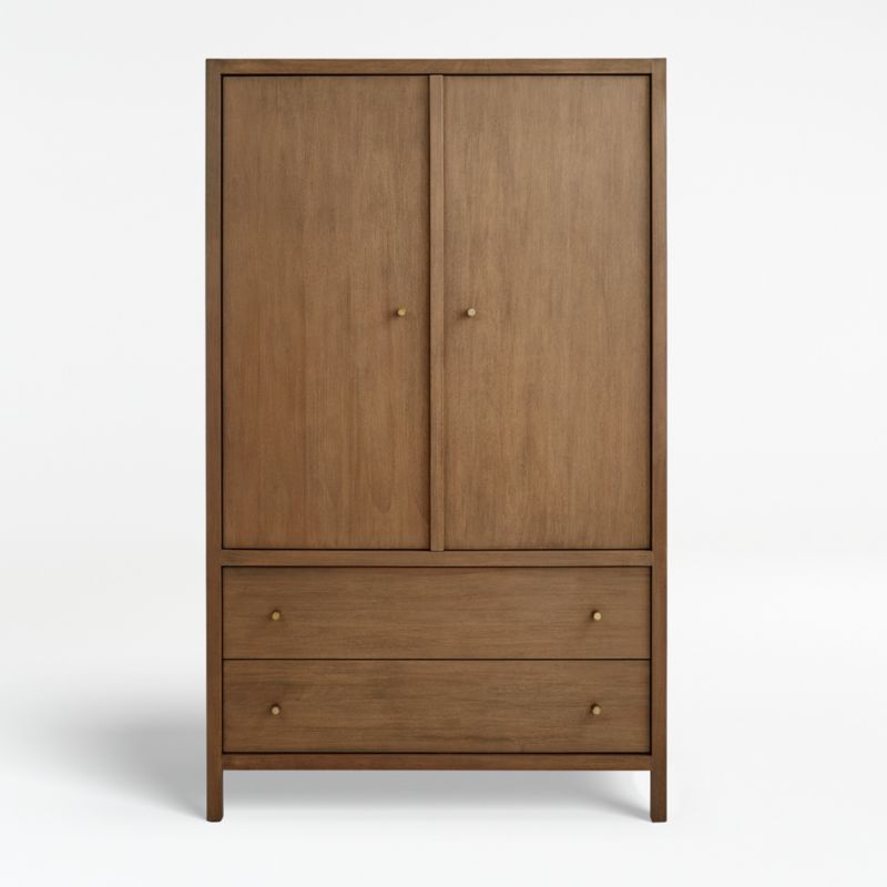 Keane Driftwood Wood Armoire + Reviews | Crate and Barrel | Crate & Barrel