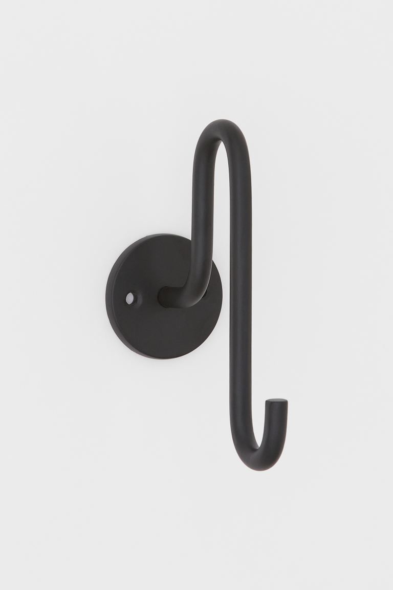 Hook in painted metal. Predrilled holes for easy mounting. Screws not included. Depth approx. 3 1... | H&M (US + CA)