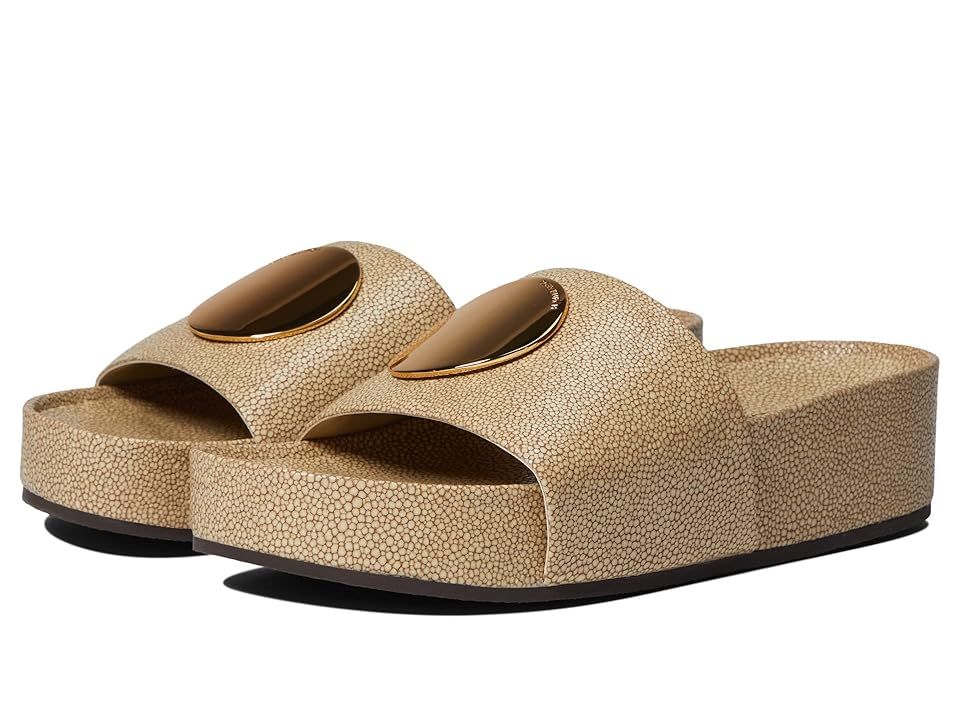 Tory Burch Patos Slide (Razza Sand) Women's Shoes | Zappos