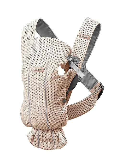 BabyBjörn Baby Carrier Mini, 3D Mesh, Pearly Pink Newborn Carrier (7-25 lbs), Ergonomic, Easy-to... | Amazon (US)