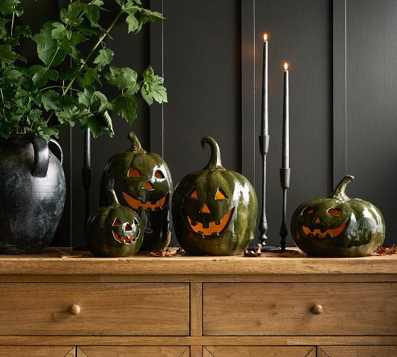 Handmade Terracotta Jack O' Lantern | Pottery Barn (US)