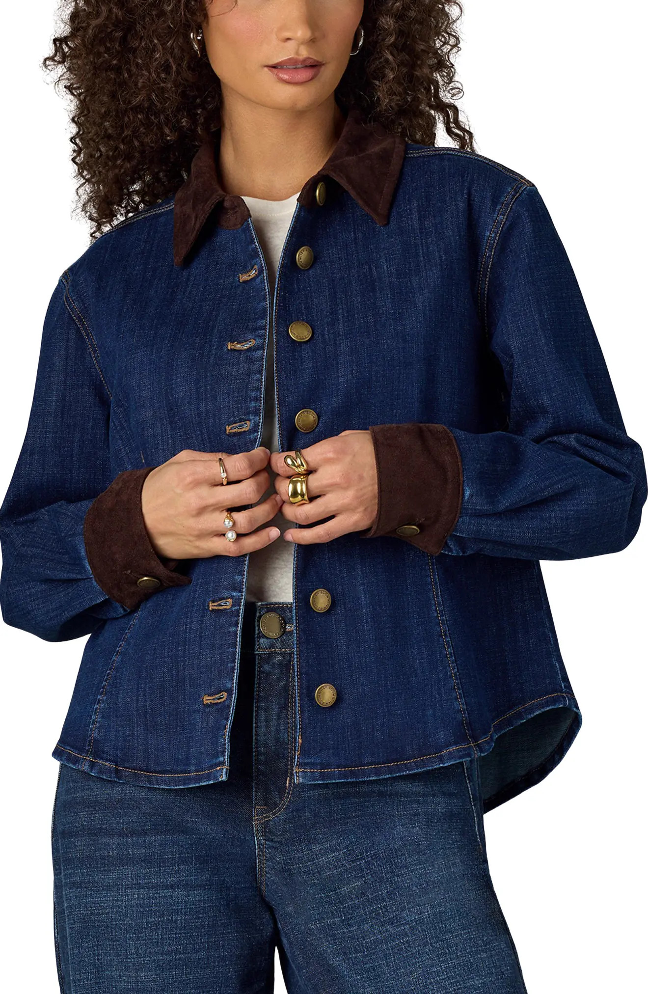 Denim Button-Up Jacket (Women) | Nordstrom | Nordstrom