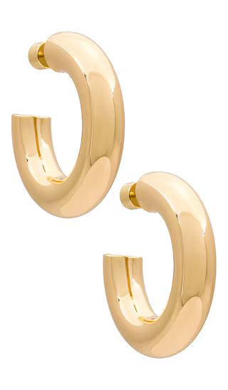 Sloane Hoops Medium Earrings in Gold | Revolve Clothing (Global)