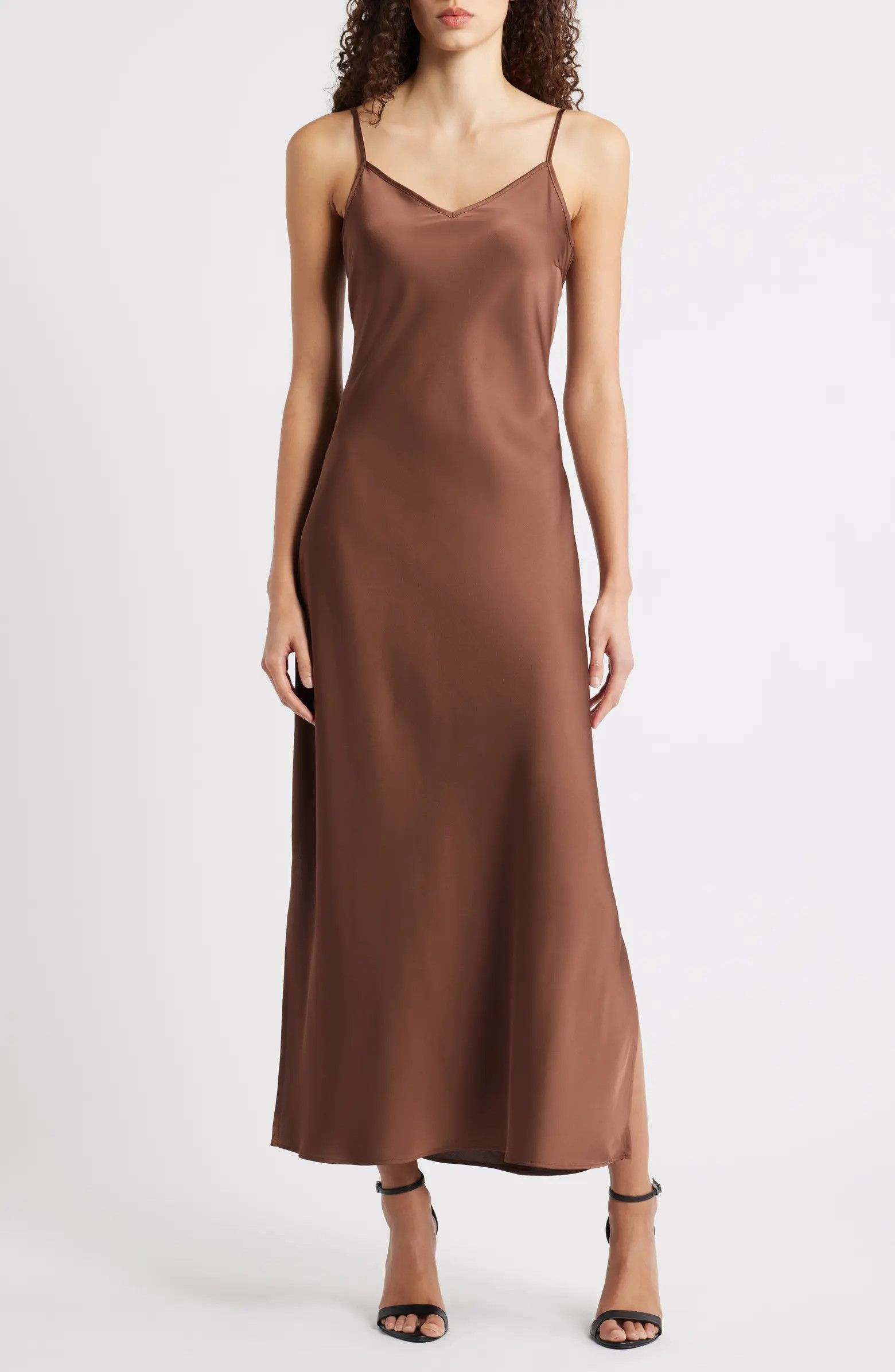 Turtleneck Sweater & Satin Slipdress Set | Nordstrom