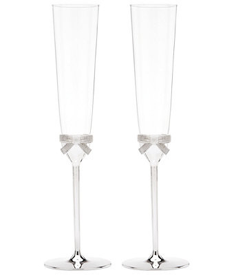kate spade new york Set of 2 Grace Avenue Toasting Flutes - Macy's | Macy's