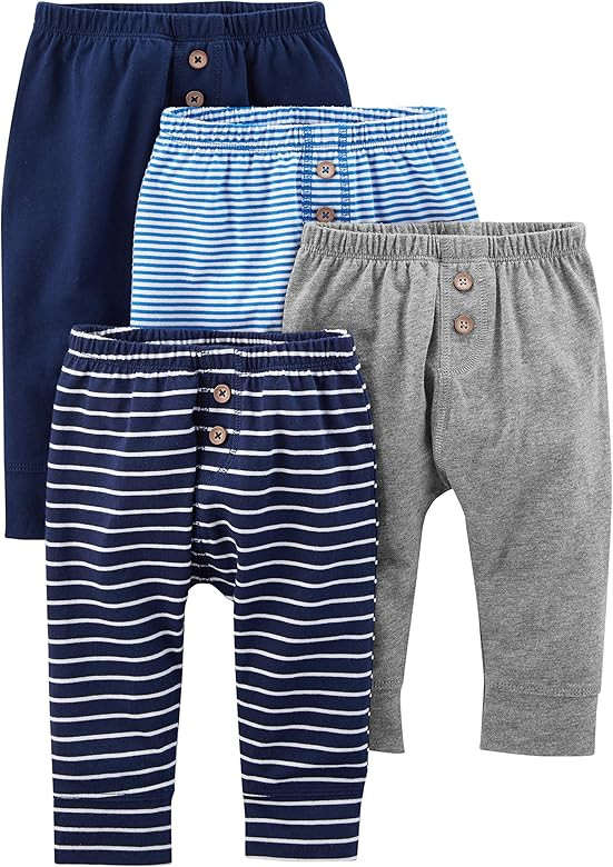 Simple Joys by Carter's Boys' 4-Pack Fleece Pants | Amazon (US)