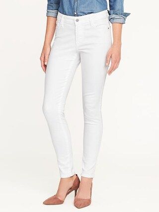 Old Navy Womens Mid-Rise Clean Slate Rockstar Skinny Jeans For Women Bright White Size 0 | Old Navy CA