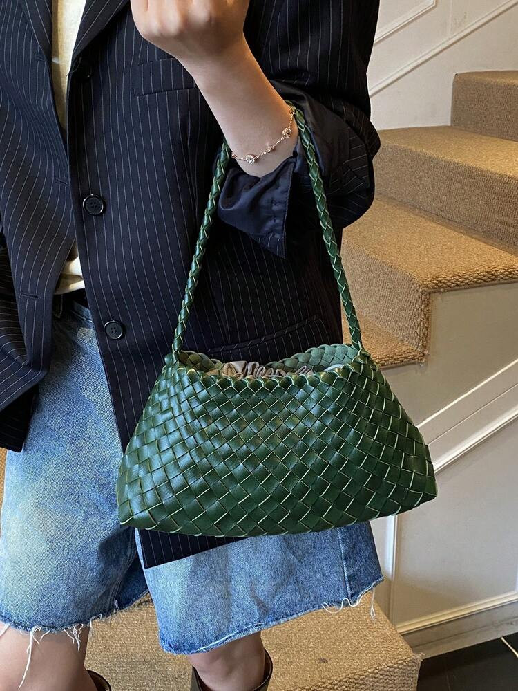 $24.98
-34%
$37.60
Pay now, in 4 payments of $6.24, or pay over time with monthly financing.


Save $1.25 off this item after joining.
2026 New Coffee Color Pure Handmade Woven Bag Vacation Style Shoulder Bag, Underarm Bag, Mother Child Bag, Handbag Business Women's Leisure Fashion Daily Commuter Bag, Suitable For Work, Shopping, Dating, Travel, College Students, Women's Bag, Daily Use(Excluding Accessories) , Green
5.00
(2)
Color: Dark Green


Qty:

 | SHEIN