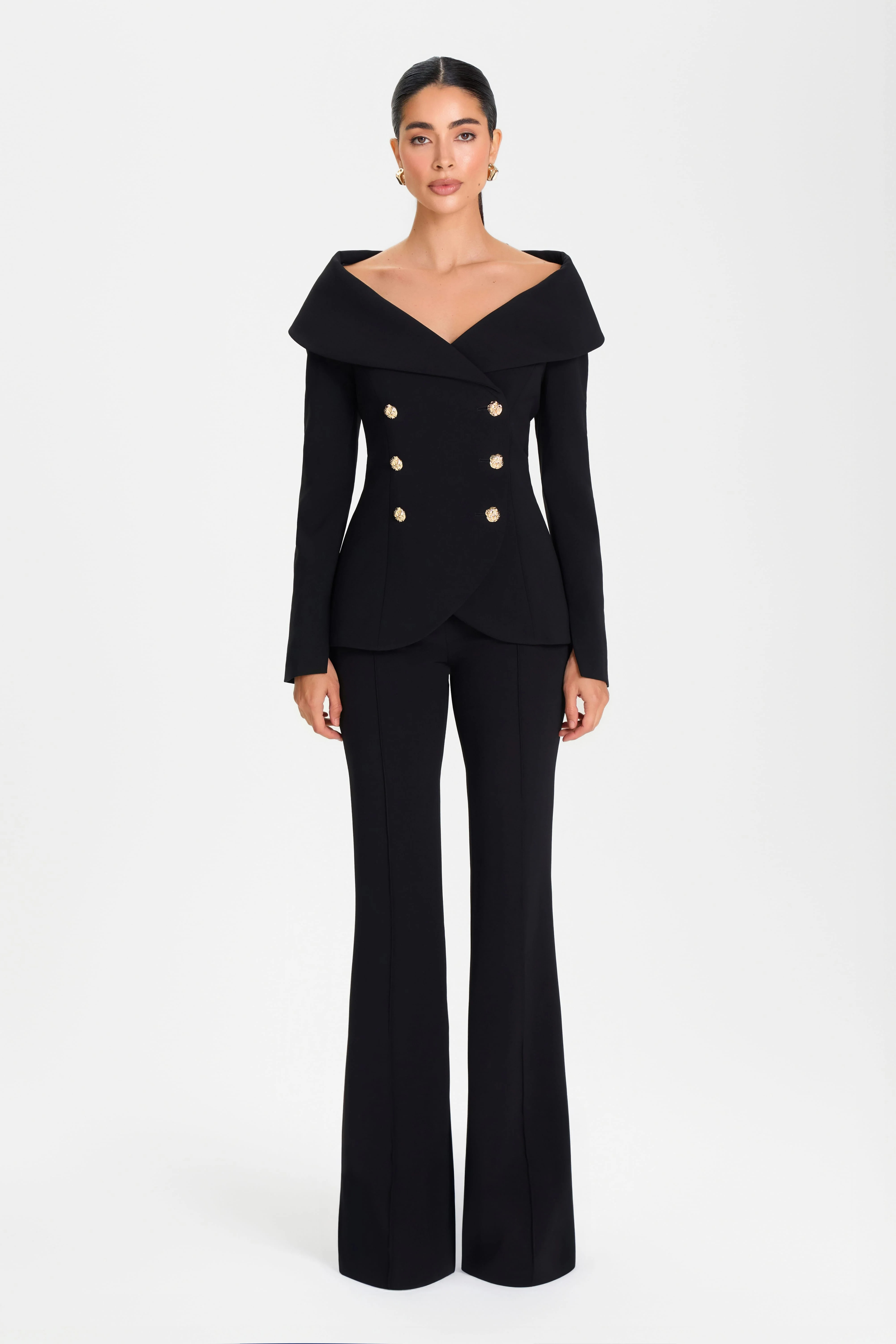 ABIGAIL BLACK BLAZER | Nadine Merabi