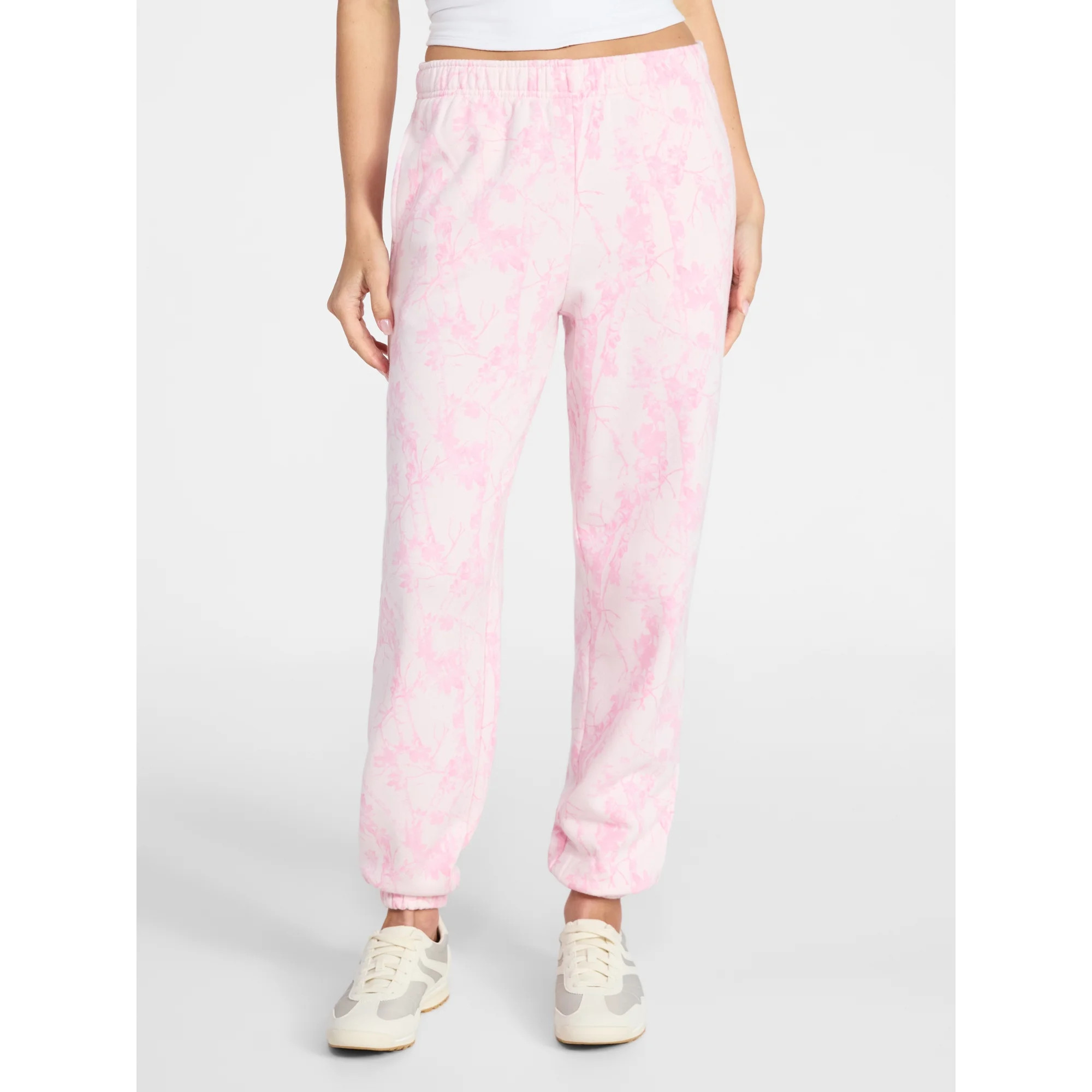 No Boundaries Printed Fleece Joggers, 29'' Inseam, Women's XXS-XXL | Walmart (US)