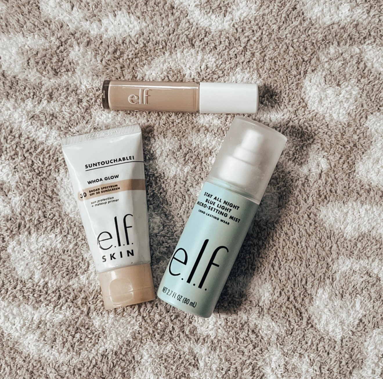 My top 3 E.L.F. Cosmeticd Favorites ✨

1️⃣ Woah Glow Sunscreen by @elfcosmetics : Get your glow on while protecting your skin from harmful rays! This lightweight sunscreen not only shields your skin, but it also gives you a radiant, dewy finish. 🌞✨

2️⃣ Stay all night blue light setting mist by e.l.f. cosmetics: Say goodbye to the effects of blue light! This setting mist not only locks your makeup in place, but it also helps protect your skin from the damaging effects of digital screens. 💻✨

3️⃣ Hydrating Camo Concealer by e.l.f. cosmetics: Conceal and hydrate like a pro! This concealer provides full coverage while keeping your skin moisturized and flawless throughout the day. Say goodbye to dark circles and imperfections! ✨💧

#BeautyFavorites #DrugstoreFaves #elfcosmetics #ltkbeauty #ltkunder50 #beautybloggers #barefootdreams

#LTKsalealert #LTKfindsunder50 #LTKbeauty

#LTKFindsUnder100 #LTKBeauty #LTKFindsUnder50