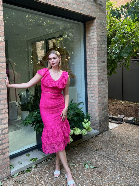 NY & Company summer dress & Reformation low heels 🩷🤍

#LTKfindsunder50 #LTKstyletip #LTKfindsunder100