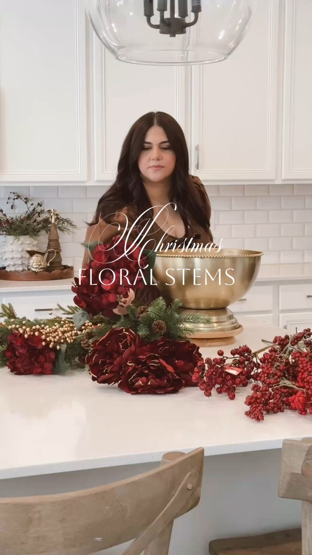 Christmas Floral Stems  🌲 There’s something about burgundy florals that feels so romantic and festive at the same time. Perfect for creating those elegant Christmas centerpieces we all love! ❤️ 
.
.
Christmas Stems - Christmas Florals - Christmas Arrangements - Christmas Decor - DIY Christmas Arrangement - #christmas #christmasdecor #DIYchristmas #christmas2025 

#LTKSeasonal #LTKHome #LTKHoliday