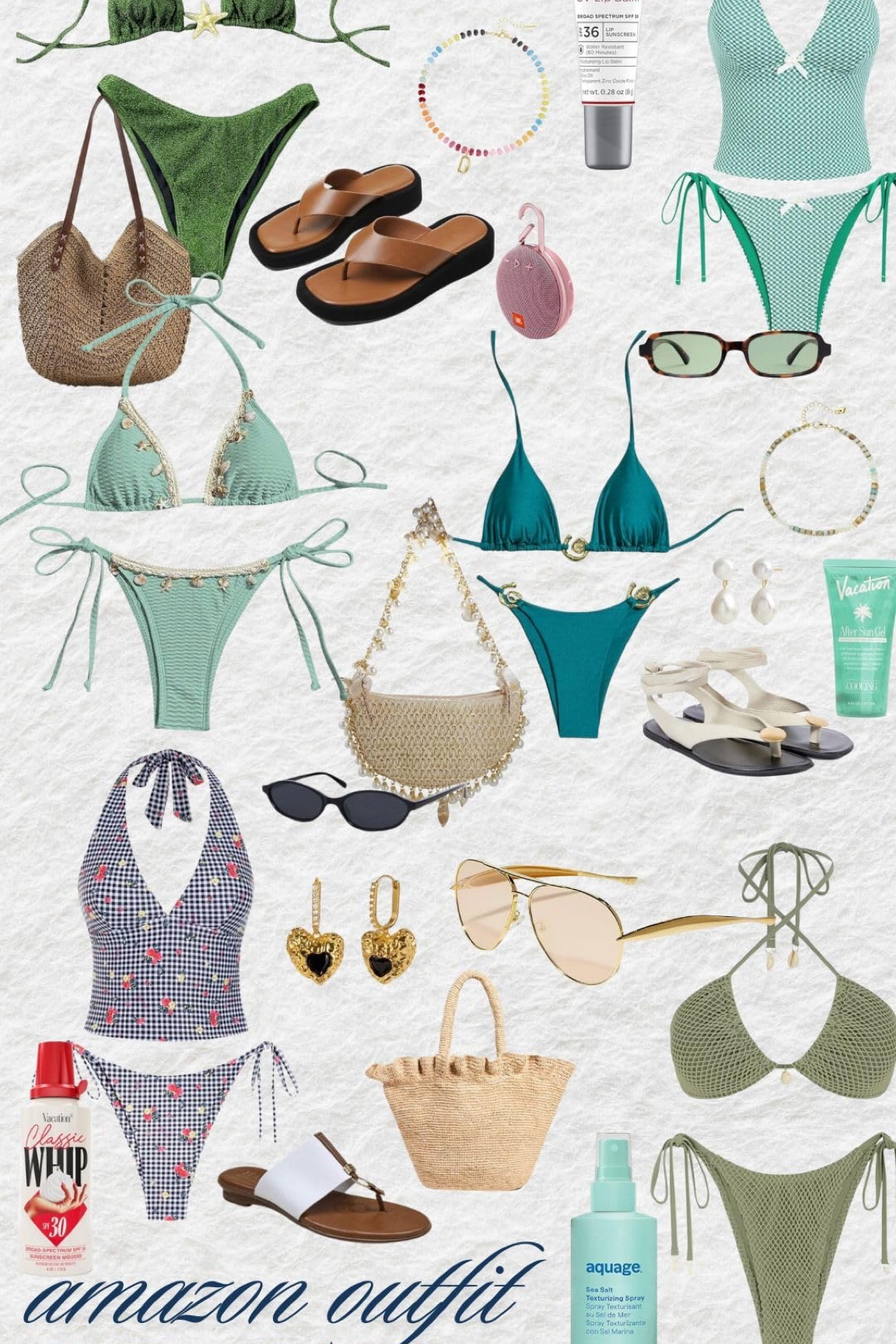 Suns out, swim fits on ☀️💦 This Amazon lineup has everything you need for poolside lounging or beach-day strutting—from flattering bikinis to statement shades and all the glam extras.

#LTKFindsUnder50 #LTKFindsUnder100 #LTKSwim