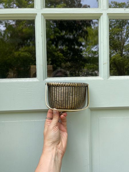 Brass basket door knocker! You can put flowers in it 🤍

Home decor, door hardware, Wayfair, outdoor decor 

#LTKhome #LTKFind