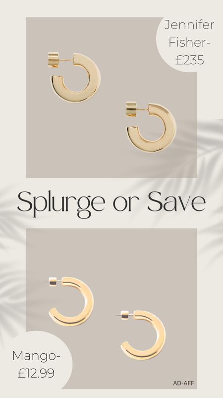 Splurge or Save 🤍
Chunky gold hoops 

#LTKsalealert #LTKstyletip #LTKSeasonal