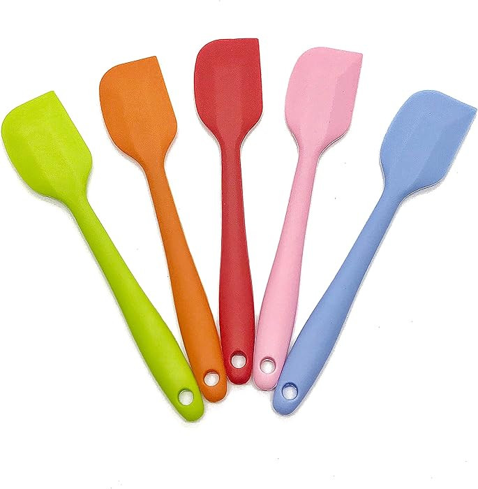 Silicone Spatula Set of 5 - Silicone Spatulas Heat Resistant with Stainless Steel Core - Non Stic... | Amazon (US)