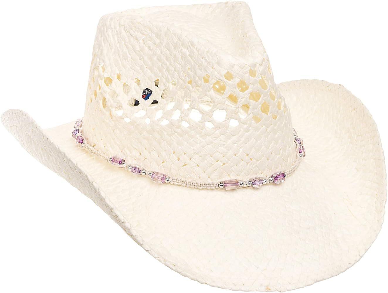 MG Womens Straw Outback Toyo Cowboy Hat | Amazon (US)