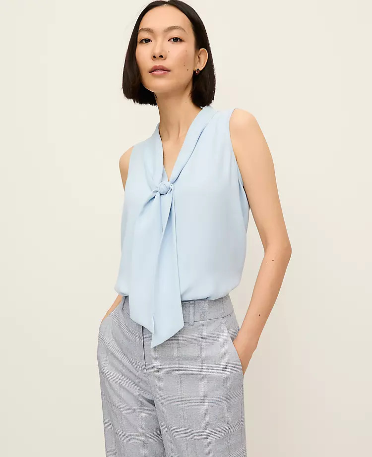 Bow Neck Shell | Ann Taylor