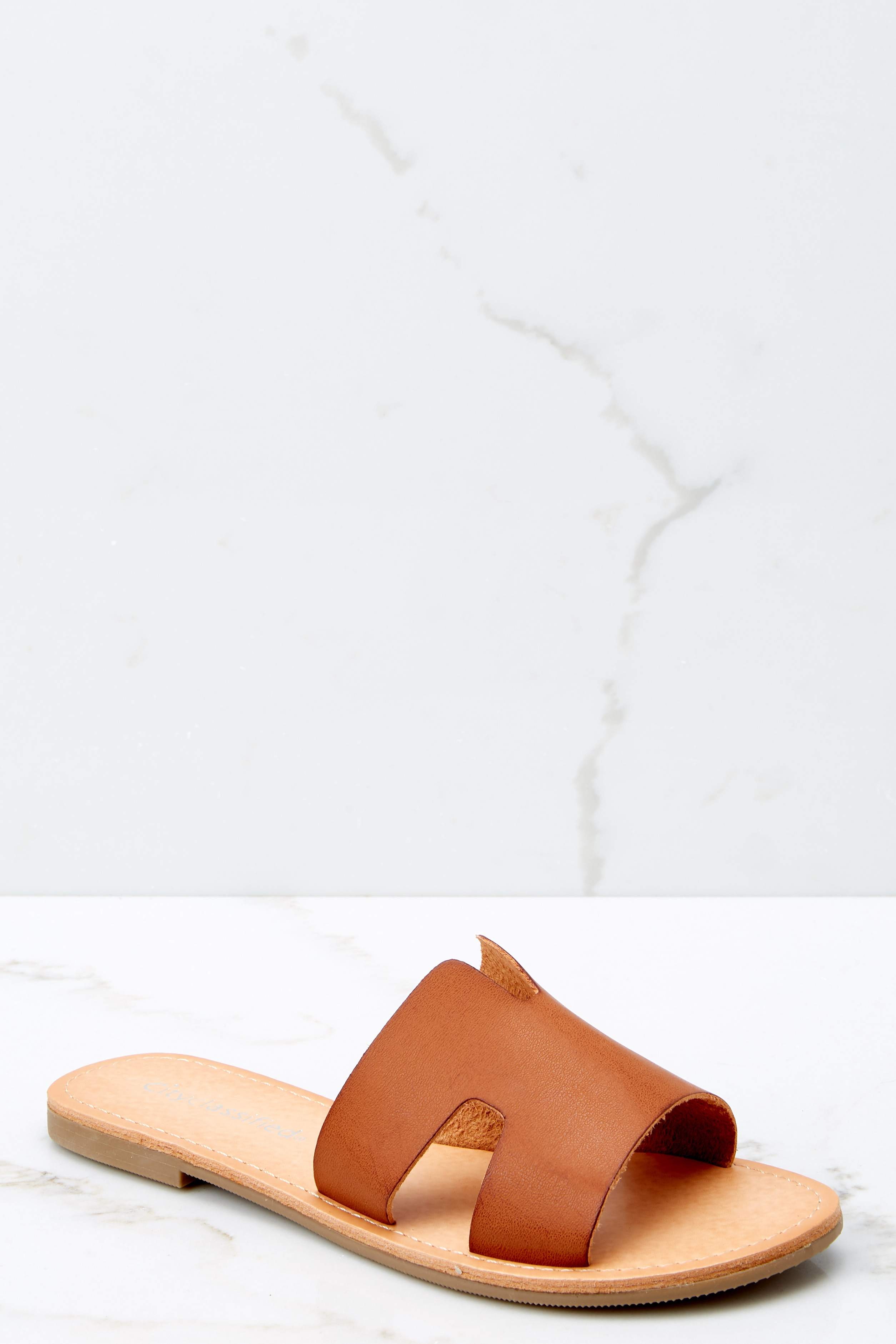Make Things Easy Brown Sandals | Red Dress 