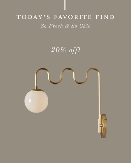 Gorgeous mid century wall sconce with glass ball and wavy arm. 
-
Brass lighting - Etsy - Sputnik chandelier - Italian lighting - handmade lighting - minimalist lighting - minimalist brass chandelier - minimalist wall sconce - high end lighting - sale lighting - Spring home decor refresh - bedroom lighting - living room lighting - dining room lighting - entryway lighting 

#LTKsalealert #LTKhome