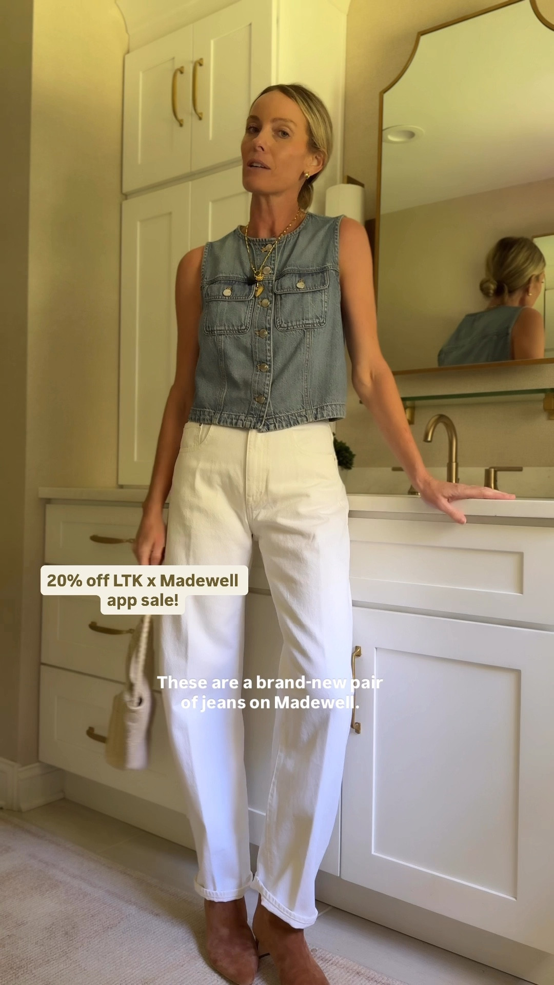 Madewell x LTK app sale is LIVE! 20% off Madewell when you shop through the LTK app. Such a good sale! These new Balloon Jeans are seriously some of the cutest out there right now. Love the longer balloon style and the vintage fit of them. I wear a 26! Linking all of the colors here! 

@madewell #ad #madewell #madewellpartner 