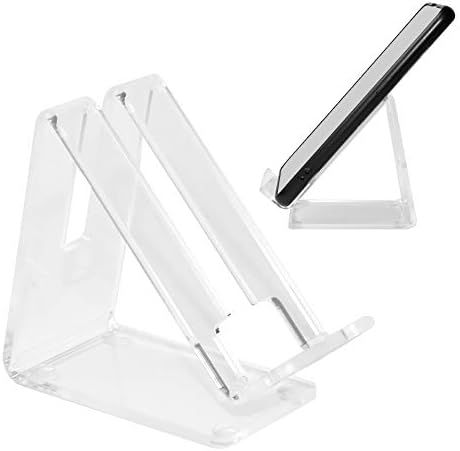 Clear Phone Holder Stand for Desk with Charging Hole Tortoise Cell Phone Dock Compatible with And... | Amazon (US)
