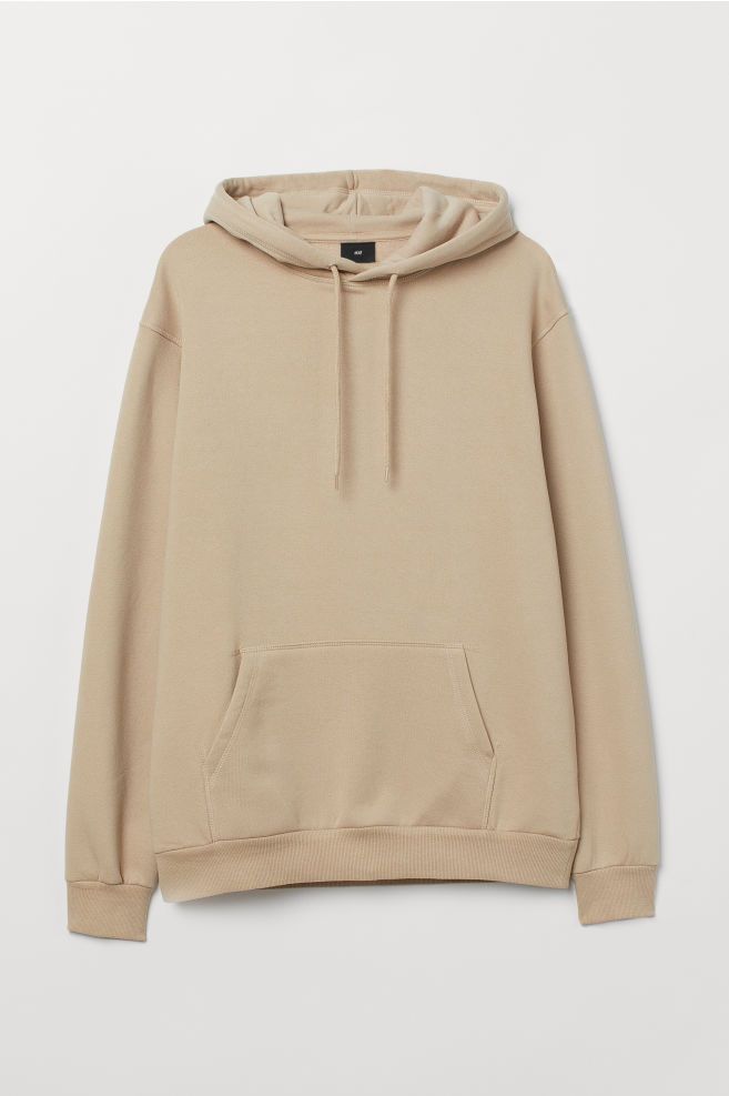 Hooded Sweatshirt - Beige - Men | H&M US | H&M (US + CA)