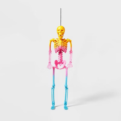 24" Ombre Night of the Vivid Dead Halloween Posable Skeleton - Hyde & EEK! Boutique™ | Target