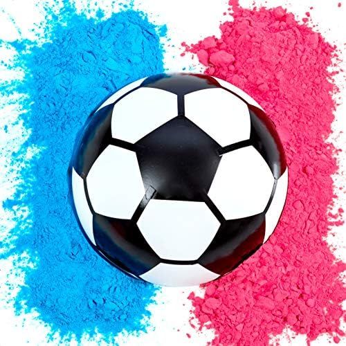 Gender Reveal Soccer Ball | Blue and Pink Powder Kit | Gender Reveal Party Supplies | Ultimate Party | Amazon (US)