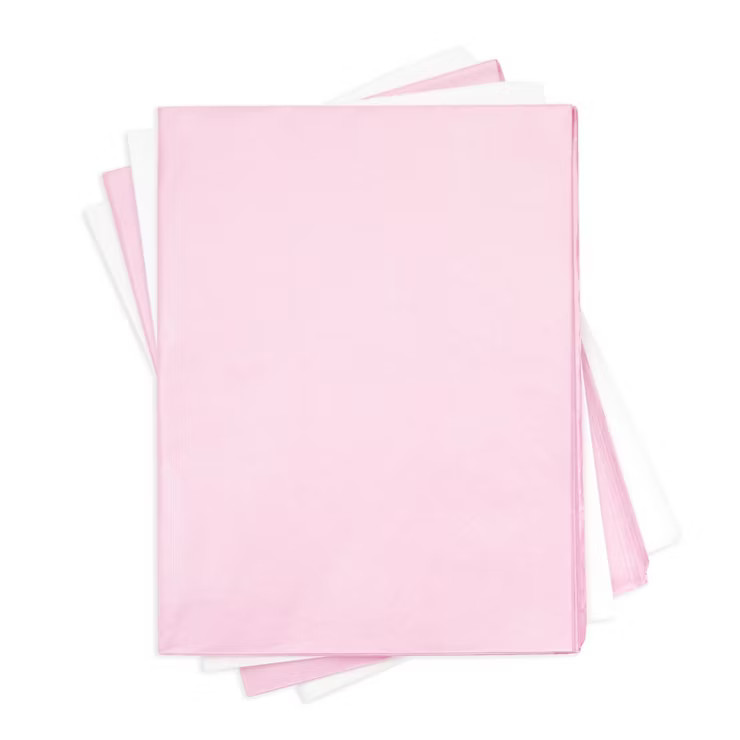 Sparkle and Bash 60 Sheets Pink & White Tissue Paper for Gift Wrapping Bags, Metallic Bulk Set | Target