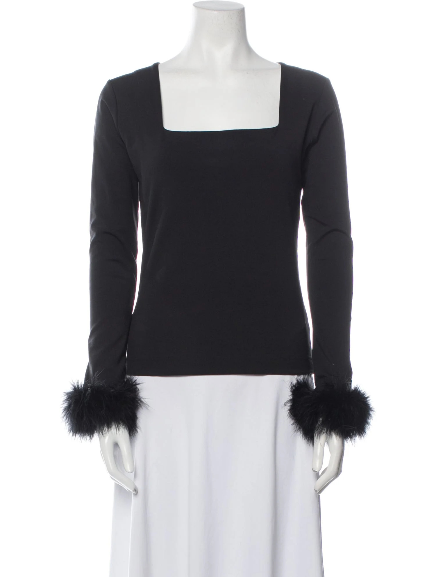 Square Neckline Long Sleeve Top | The RealReal