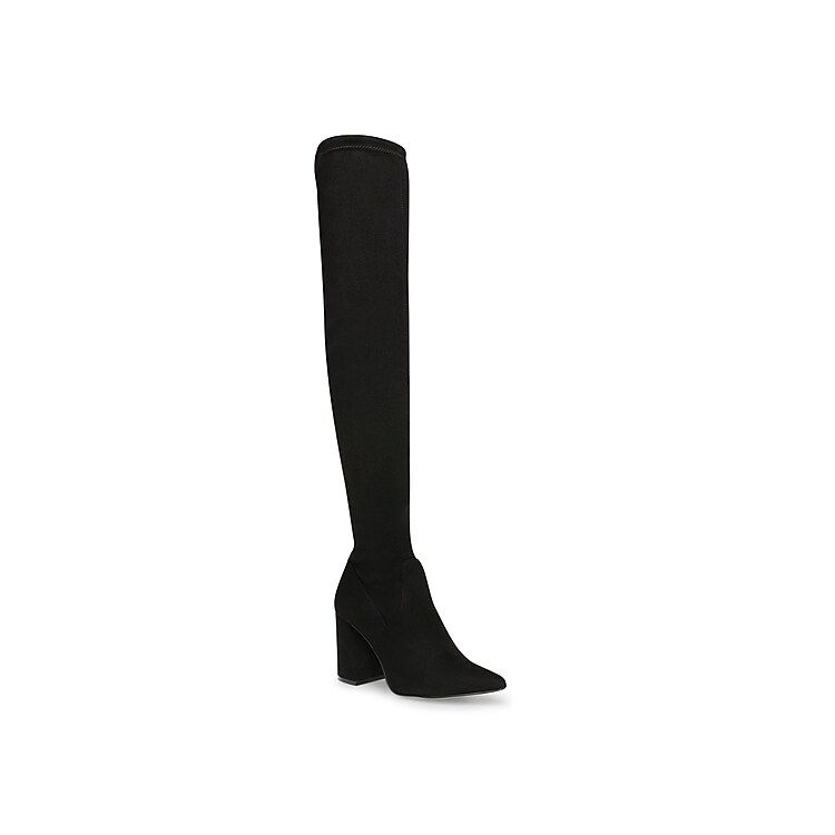 Steve Madden Jacoby Over The Knee Boot - Women's - Black - Block | DSW