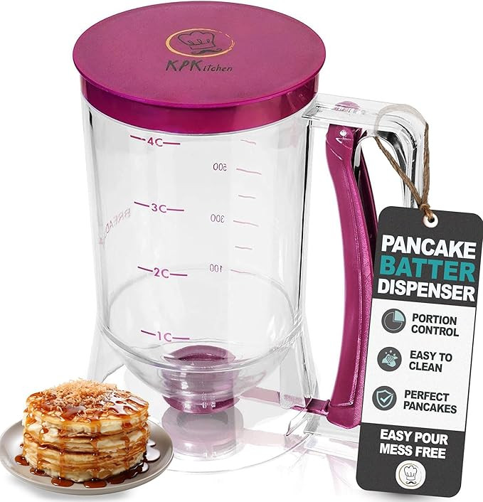 KPKitchen Pancake Batter Dispenser - Kitchen Must Have Tool for Perfect Pancakes, Cupcake, Waffle... | Amazon (US)