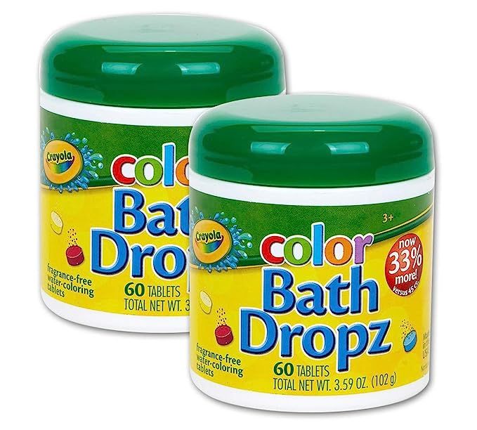 Crayola Bath Dropz 3.59 Ounces 60 Tablets (Pack of 2) | Amazon (US)