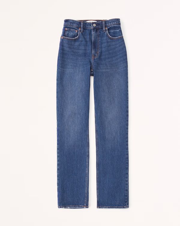 Women's Ultra High Rise 90s Straight Jean | Women's Bottoms | Abercrombie.com | Abercrombie & Fitch (US)