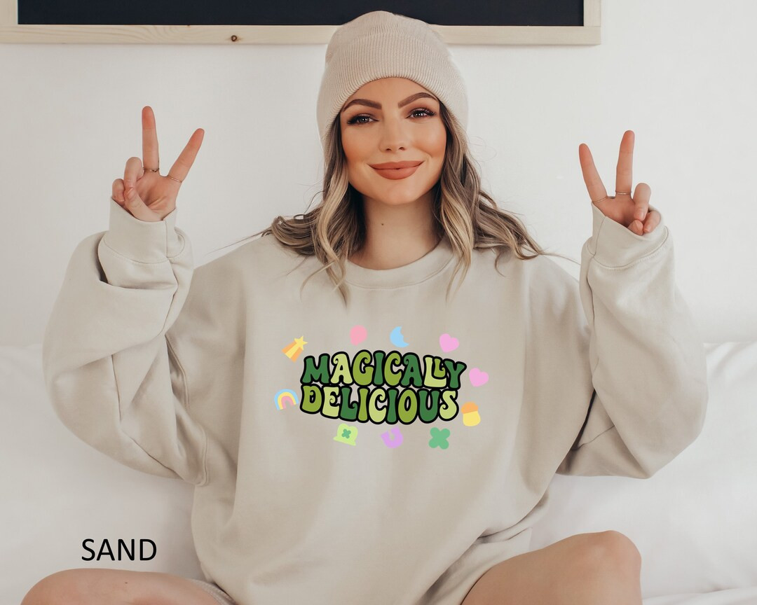 St Patricks Day Sweatshirt, Magically Delicious Sweatshirt, Unisex Crewneck Sweater, St Patricks ... | Etsy (US)