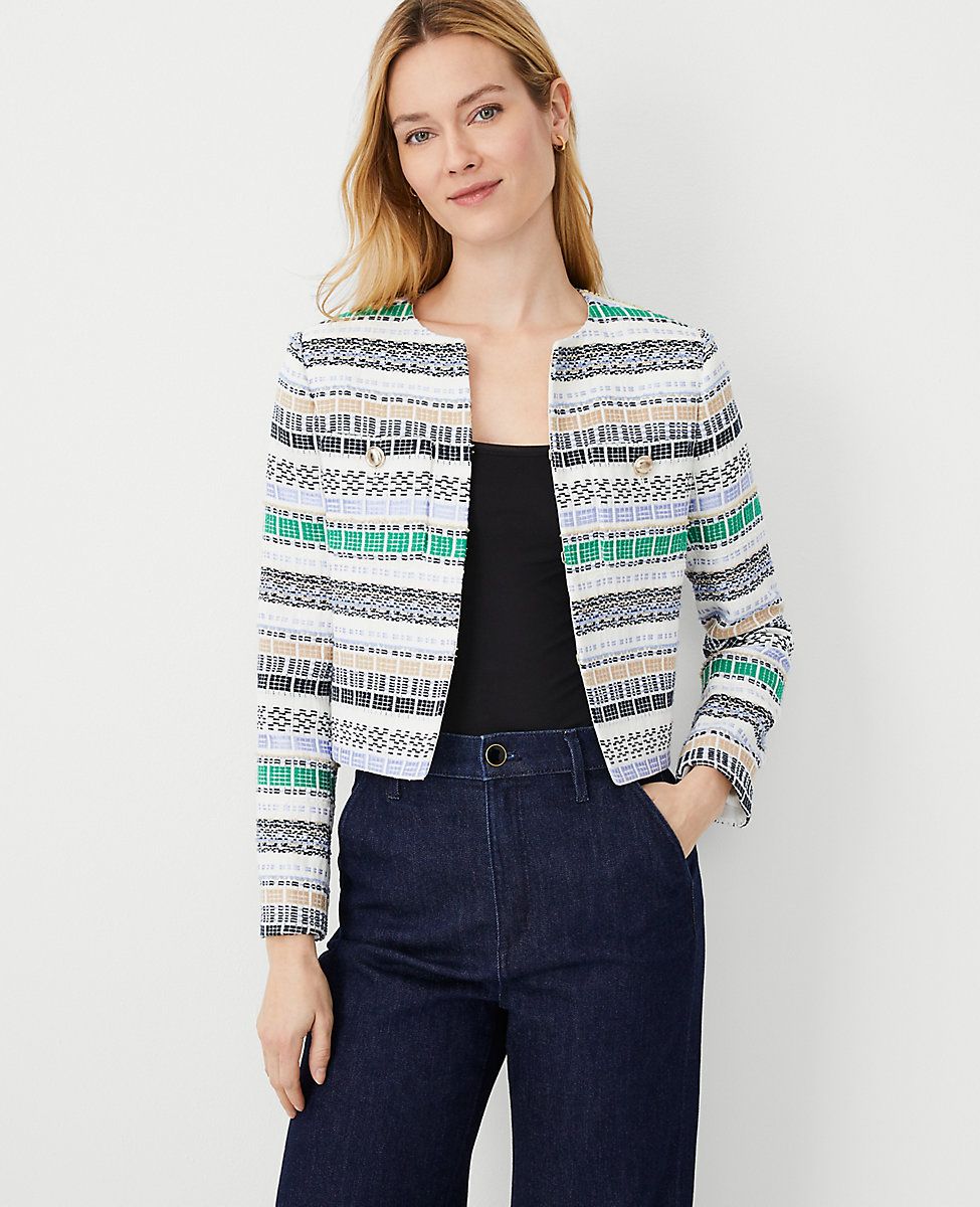 Tweed Patch Pocket Jacket | Ann Taylor (US)