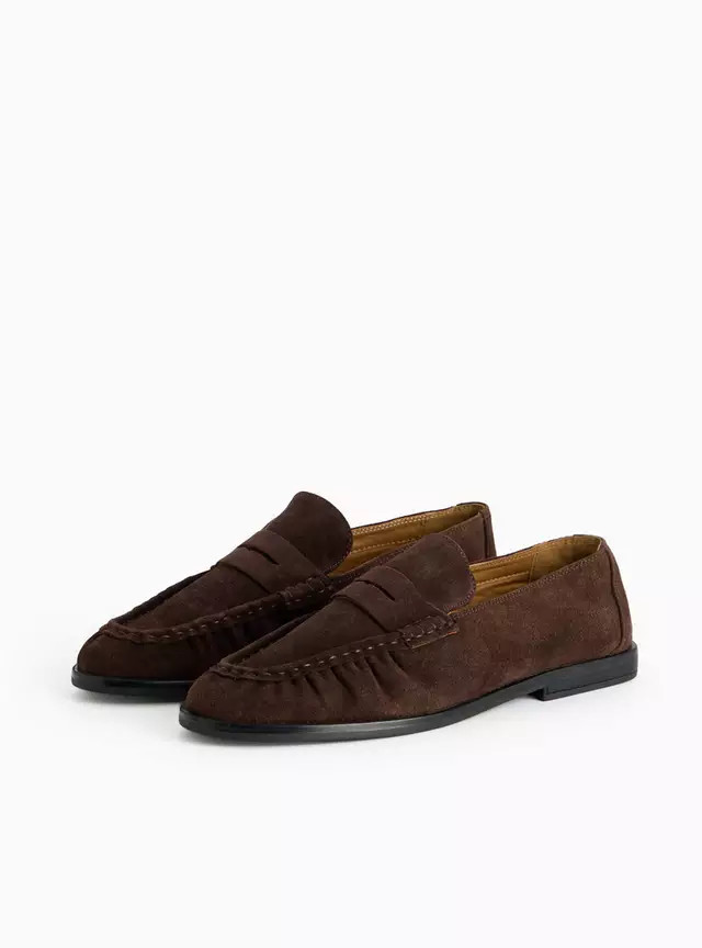 Dark Brown Suede Loafers  8 | Tu Clothing