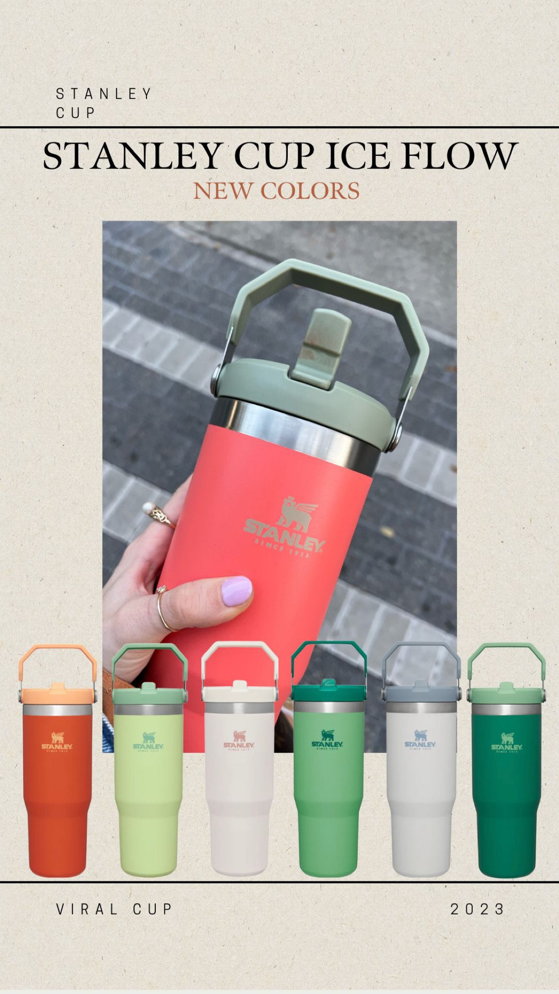 Stanley cup Ice flow tumbler perfect for summer! 