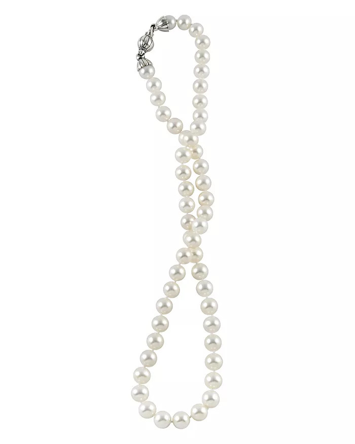 Sterling Silver Luna Cultured Pearl Necklace, 18" | Bloomingdale's (US)