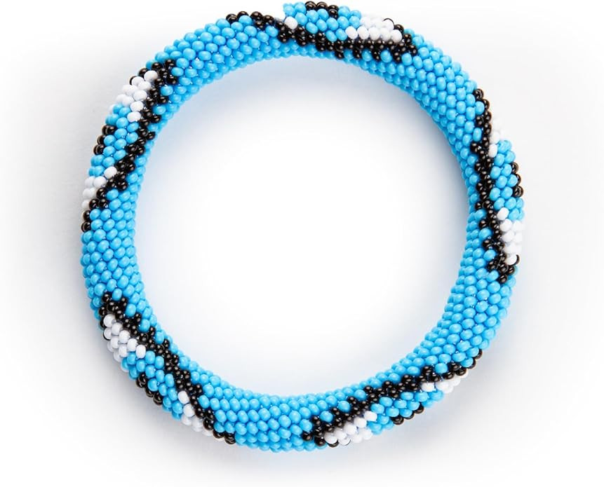 Evil Eye Protection Bangle Bracelet, Bohemian Stackable Beaded Bracelets, Handmade Multicolor Boh... | Amazon (US)