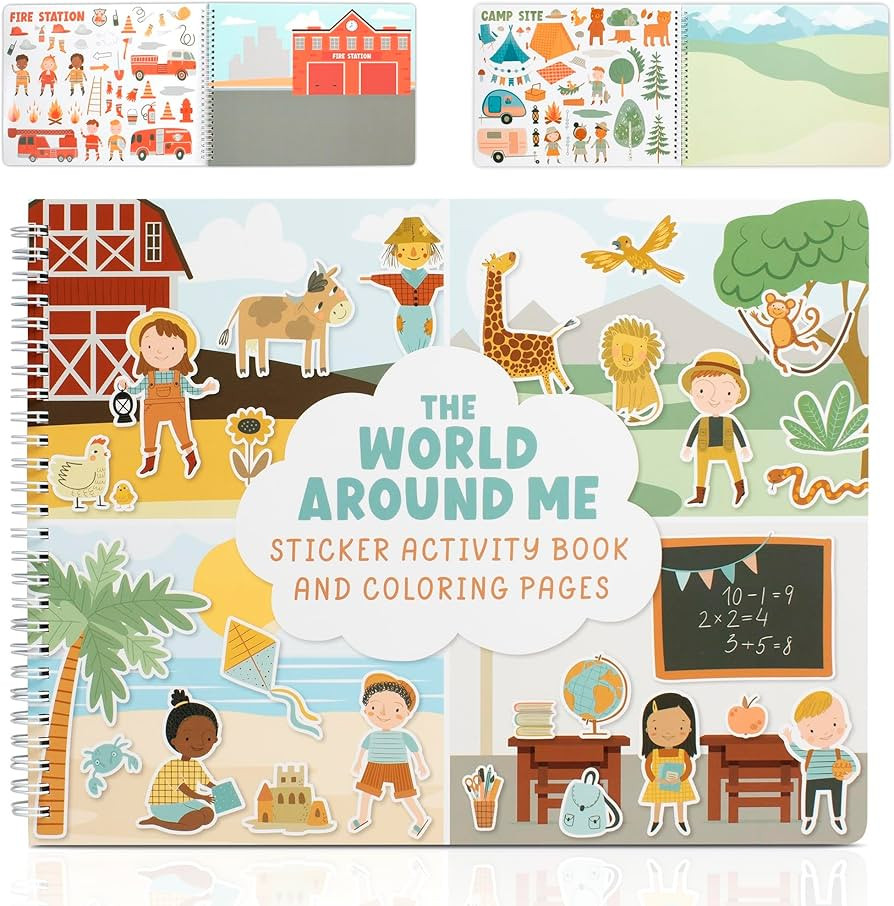 Fun Sticker Book for Toddlers 2-4 Years - Perfect Kids Activity Book with 500+ Beautiful Stickers... | Amazon (US)