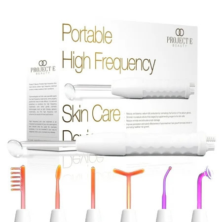 Project E Beauty Faisca Neon & Argon | High Frequency Wand | Anti-Aging | Anti-Acne | Minimize Pores | Walmart (US)
