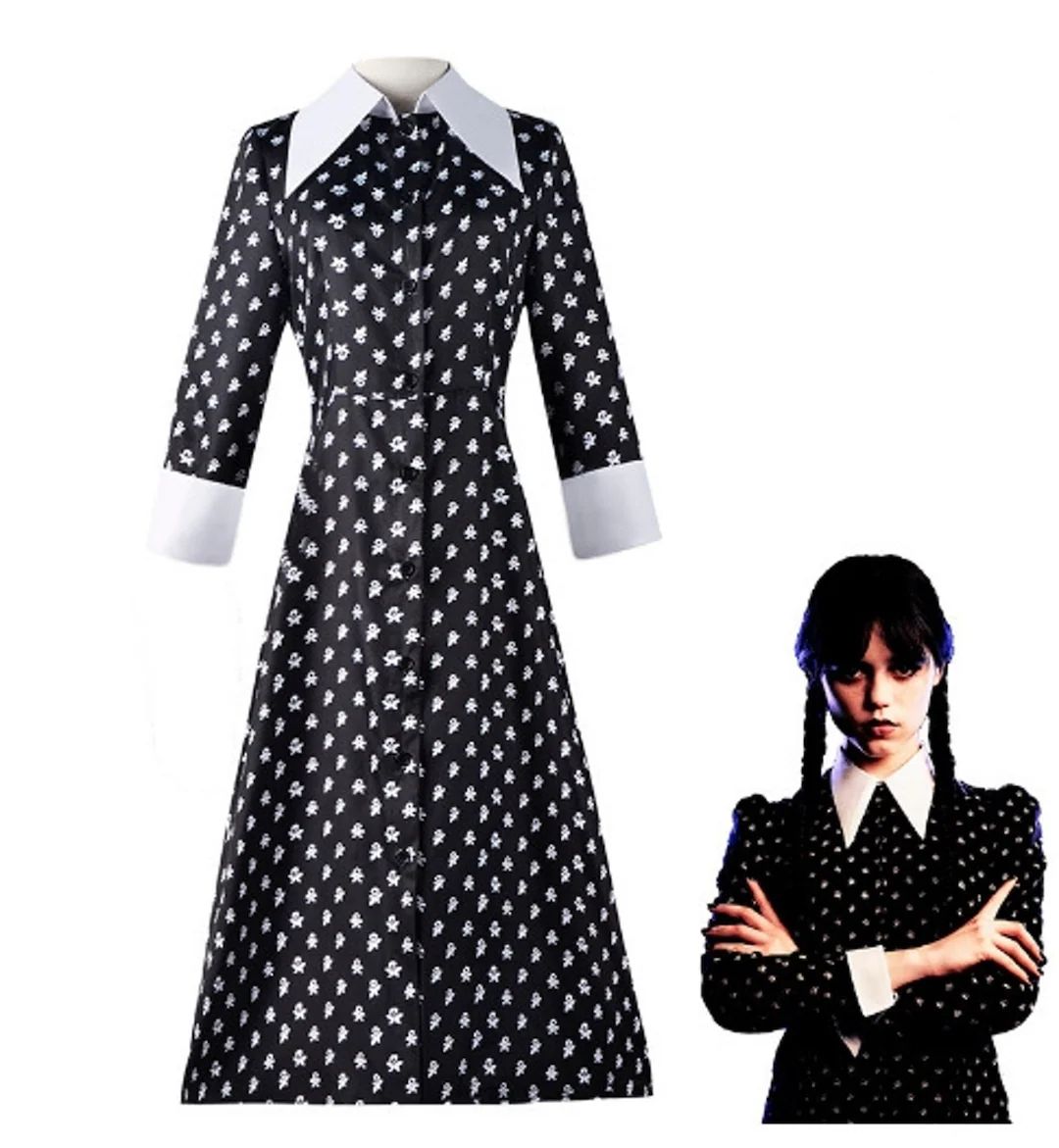 Wednesday Addams Family Christina Dress Kids Girls Vintage - Etsy Slovakia | Etsy (EU)