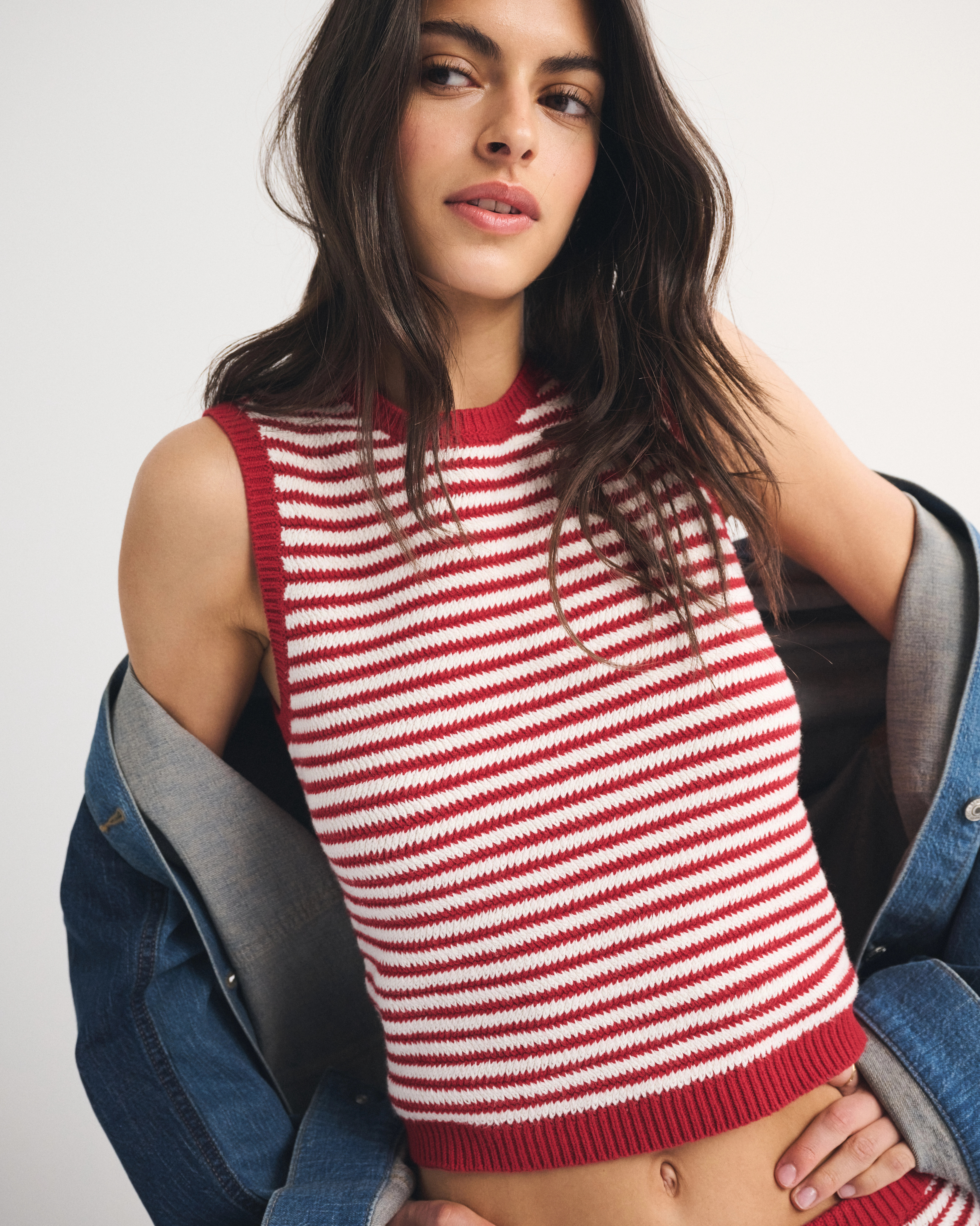 Crochet-Style Shell Top | Abercrombie & Fitch (US)