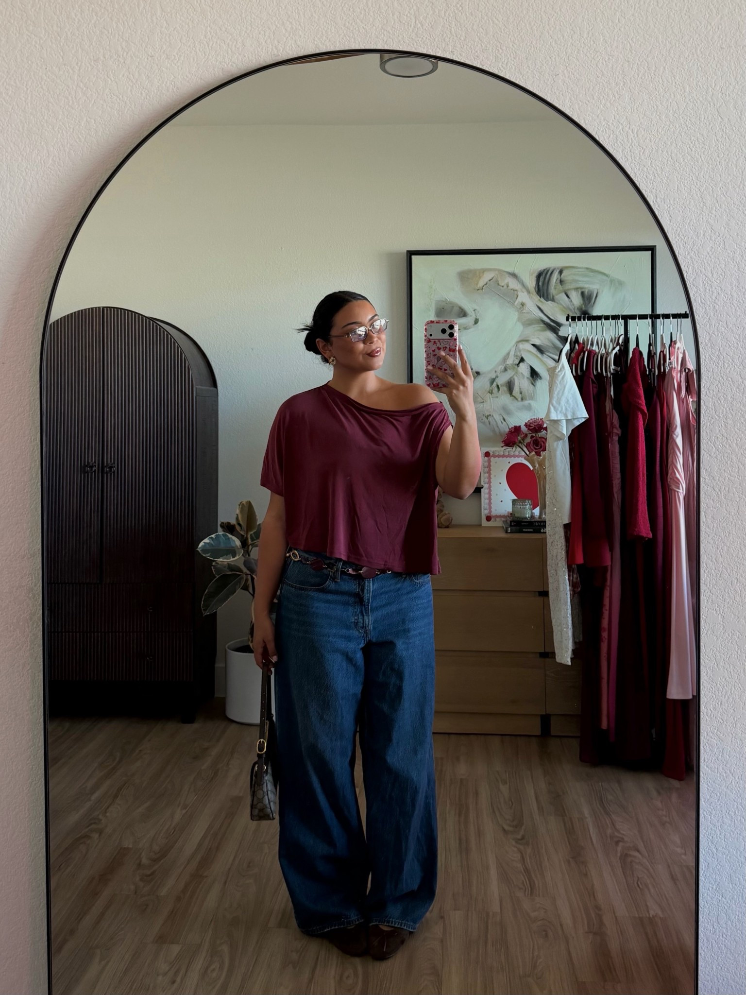 casual outfit of the day♥️ would be a cute casual Valentine’s Day look too!! Top is from @princesspolly (runs true to size!) & jeans are @abercrombie  (runs true to size, wearing a US 30)

#LTKValentine #LTKootd #LTKMidsize