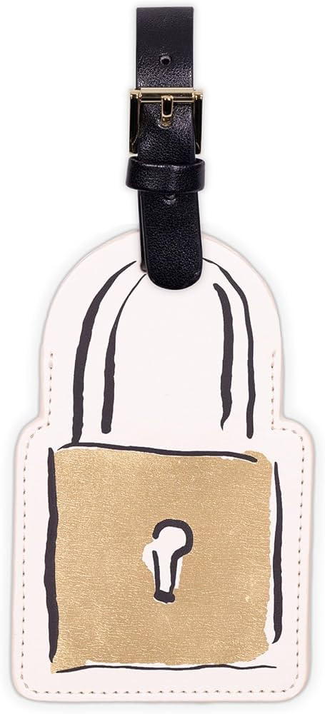 Kate Spade New York Cute Luggage Tag for Women, Durable Vegan Leather Suitcase Tag, Unique Luggag... | Amazon (US)