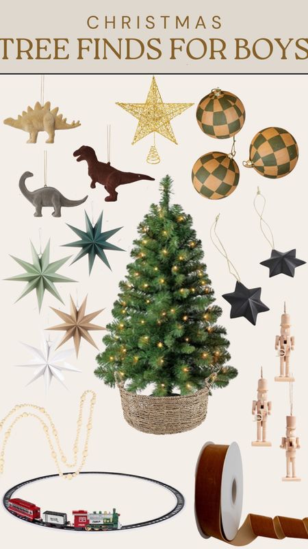 Christmas tree finds for boys #boyornaments #dinoornaments #christmastree #christmastrain #nurcracker

#LTKhome #LTKHoliday #LTKkids